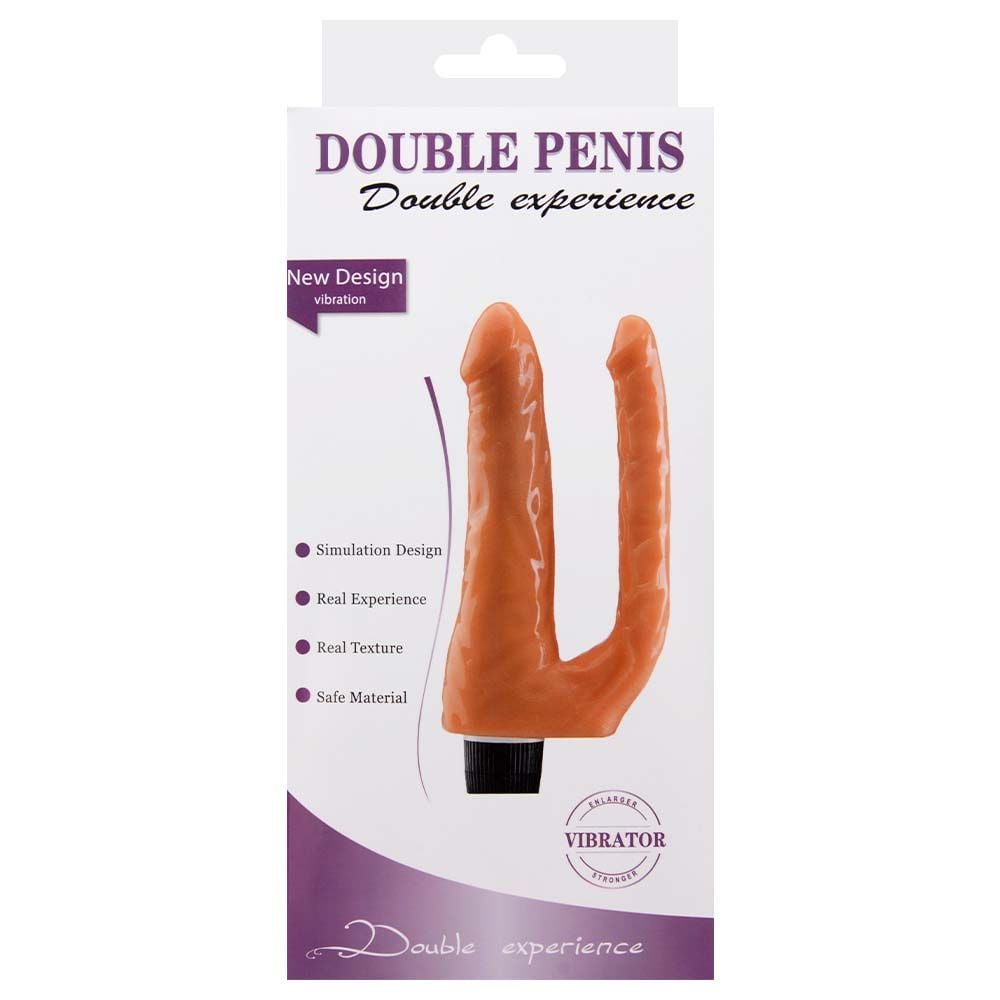 Pene Realista Doble con Vibración 22 x 5 cm – Sexy Import